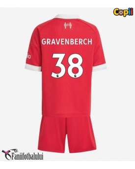 Liverpool Ryan Gravenberch #38 Echipament de Fotbal Replică 2025-26 Copii Acasa (+ Șorturi)